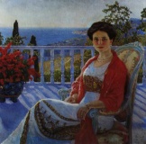 "Дама на балконе. Портрет И. А. Юсуповой"